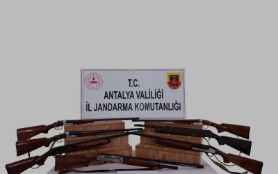 Kaş’ta 7 ruhsatsız av tüfeği ele geçirildi
