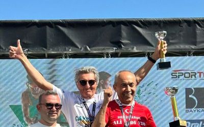 75 yaş üstü kategoride birinci olan milli sporcu Ali Bıdı Türkiye Kupası sahibi oldu
