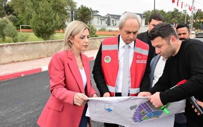 Duacı’da alt yapı çalışmaları tamamlanan 34 sokağa sıcak asfalt
