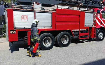 Manavgat’ta baca yangını söndürüldü
