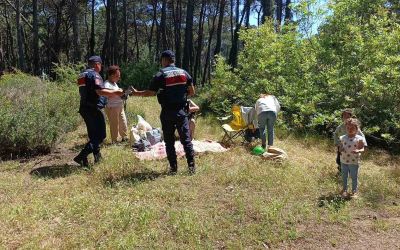 Antalya’da ormanlara girişler yasaklandı, jandarma vatandaşları tek tek uyardı
