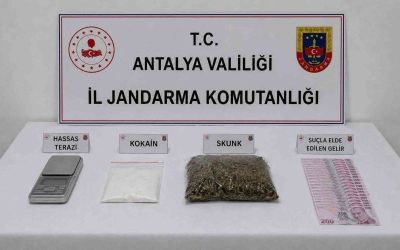 Antalya’da uyuşturucu operasyonunda 1 şüpheliye işlem
