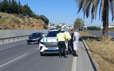 Sara nöbeti geçiren sürücünün ehliyetine el konuldu

