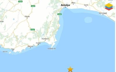 Antalya’da 3.5 büyüklüğünde deprem
