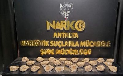 Antalya’da 16,6 kilogram eroin ele geçirildi
