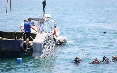 Antalya’da 3D yazıcıyla üretilen yapay resifler denizle buluştu
