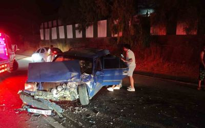 Manavgat’ta 3 araçlı zincirleme kaza: 1 yaralı
