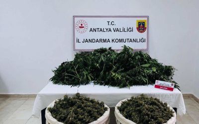 Antalya’da uyuşturucu operasyonunda 11 kilo 100 gram kubar esrar ele geçirildi
