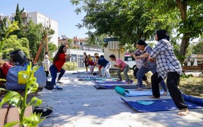 Kadın Danışma Merkezi’nde sabah sporu

