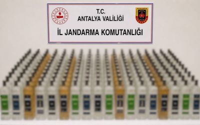 Alanya ve Manavgat’ta kaçak içki operasyonu: 208 litre ele geçirildi
