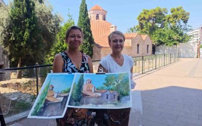 Yıllardır yaşadıkları Antalya’nın tarihini tuvale taşıyorlar
