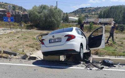 Isparta’da trafik kazası ucuz atlatıldı
