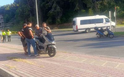 Manavgat’ta motosikletler çarpıştı: 2 yaralı
