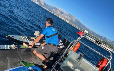 Rüzgarla 2 mil açığa sürüklenen 38 SUP’cuyu deniz polisi kurtardı
