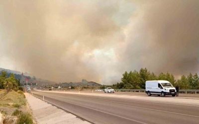 Antalya’da orman yangını
