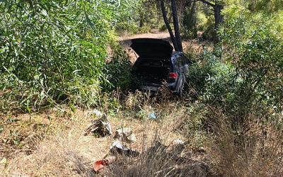 Önündeki otomobile çarptı, ardından ormana daldı: 1 yaralı
