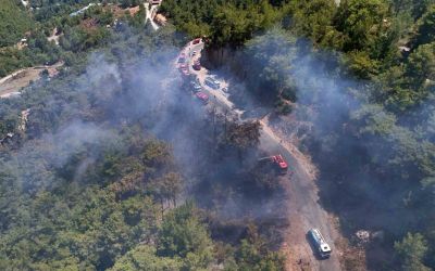 Alanya’da orman yangını 3 saatte kontrol altına alındı
