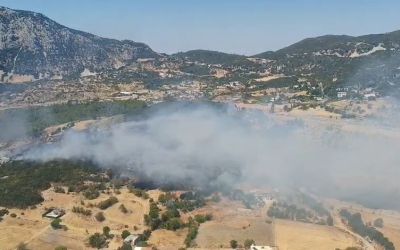 Kaş’ta ormanlık alanda yangın
