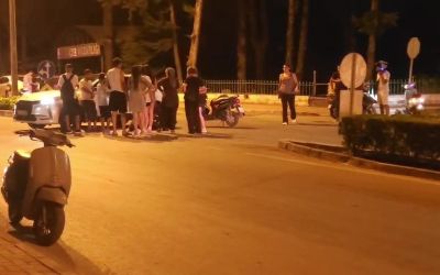 Otomobil ile çarpışan motosikletli yaralandı

