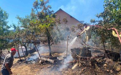 Alanya’da zirai alan yangınında 4 dönüm alan zarar gördü
