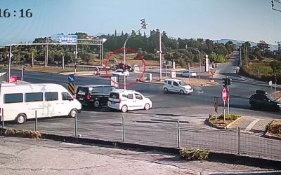 Manavgat’ta feci kaza kamerada: 1 yaralı

