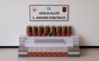 Manavgat’ta kaçak tütün operasyonu: 30 bin dolu makaron ele geçirildi
