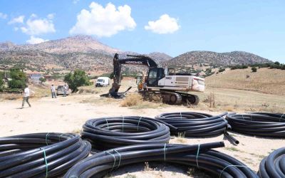 Büyükşehir’den Elmalı Yalnızdam Mahallesi’ne sulama tesisi
