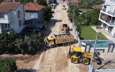 Duacı Mahallesi’nde yol çalışmalarında ikinci etap başladı

