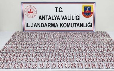 Manavgat’ta 3 bin sentetik hap ele geçirildi
