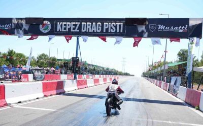 Kepez’de moto drag heyecanı start aldı
