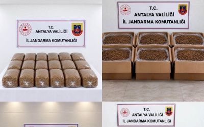 Antalya’da yarım ton kıyılmış tütün ele geçirildi
