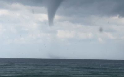 Alanya açıklarında hortum görüntülendi
