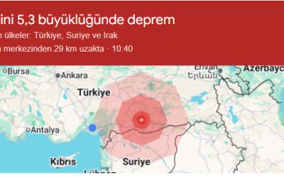 SON DAKİKA | ŞANLIURFA’DA 5,3 BÜYÜKLÜĞÜNDE DEPREM