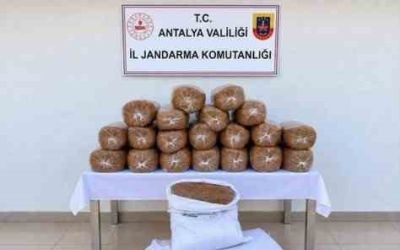 Kaçak tütün operasyonlarında 408 kilogram kıyılmış tütün ele geçirildi

