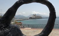 Alanya’ya kruvaziyerle 187 turist geldi
