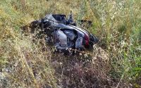 Devrilen motosikletin sürücüsü yaralandı
