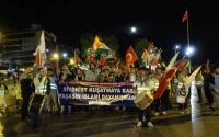 Antalya’da Özgürlük Filosuna destek yürüyüşü
