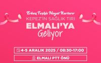 Kepez’in Mobil Sağlık Merkezi 4-5 Aralık’ta Elmalı’da Kanser taraması yapacak
