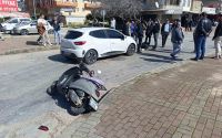 Otomobil ile motosiklet çarpıştı: 1 yaralı
