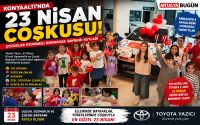 Konyaaltı’nda 23 Nisan Etkinliği: Çocuklar Toyota Aracını Boyadı