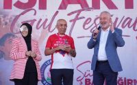 Demir adam Ali Bıdı, Gül Maratonu’nu başarıyla tamamladı
