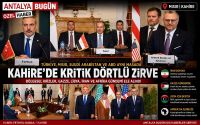 Türkiye, ABD,  Suudi Arabistan ve Mısır Aynı Masada