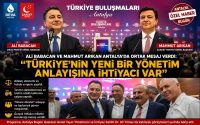 Ali Babacan ve Mahmut Arıkan Antalya'da Ortak Mesaj Verdi: 
