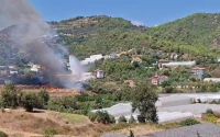 Helikopter pilotunun dikkati sayesinde yangın büyümeden söndürüldü
